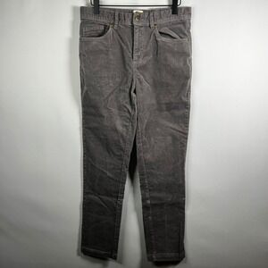 C&C California Pants Men 32x30 Gray Corduroy Slim Straight Jeans Zip Fly Pockets